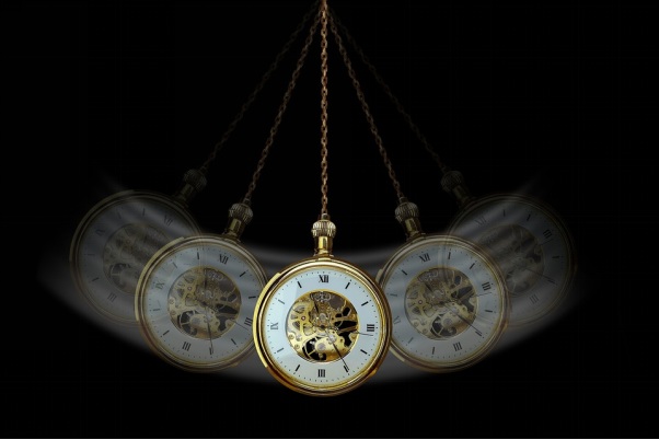 Still Image of a Swinging Pocket Watch