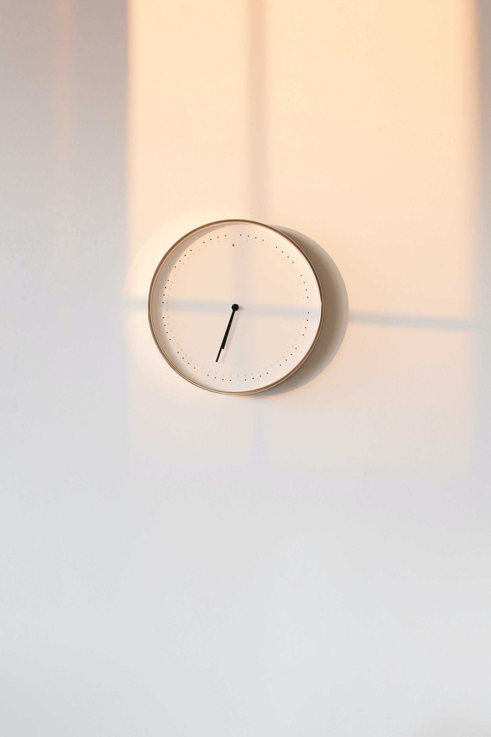 clock on a wall